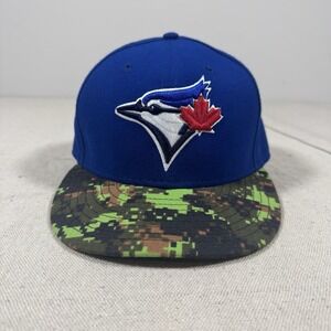 New Era 2014 Toronto Blue Jays Green Digital Camo Bill On Field Hat Cap 7 3/8